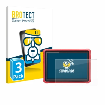 Parte frontale di una confezione del prodotto con il logo del marchio BROTECT. Accanto è raffigurato il dispositivo Launch X-4
