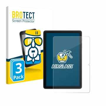 Parte frontale di una confezione del prodotto con il logo del marchio BROTECT. Accanto è raffigurato il dispositivo Blackview 