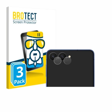 Parte frontale di una confezione del prodotto con il logo del marchio BROTECT. Accanto è raffigurato il dispositivo Samsung Ga