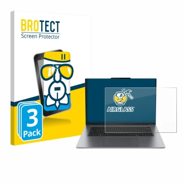 Parte frontale di una confezione del prodotto con il logo del marchio BROTECT. Accanto è raffigurato il dispositivo Lenovo Thi