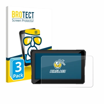 Parte frontale di una confezione del prodotto con il logo del marchio BROTECT. Accanto è raffigurato il dispositivo Carpuride 