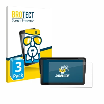 Parte frontale di una confezione del prodotto con il logo del marchio BROTECT. Accanto è raffigurato il dispositivo Carpuride 
