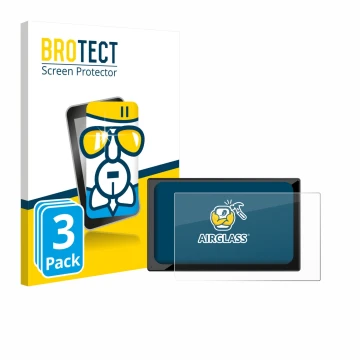 Parte frontale di una confezione del prodotto con il logo del marchio BROTECT. Accanto è raffigurato il dispositivo Carpuride 