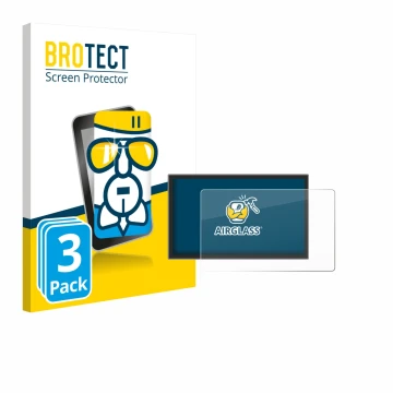Parte frontale di una confezione del prodotto con il logo del marchio BROTECT. Accanto è raffigurato il dispositivo Leapmotor 