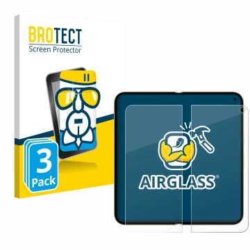 Parte frontale di una confezione del prodotto con il logo del marchio BROTECT. Accanto è raffigurato il dispositivo Google Pix