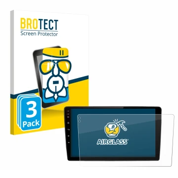 Parte frontale di una confezione del prodotto con il logo del marchio BROTECT. Accanto è raffigurato il dispositivo Junsun V2 