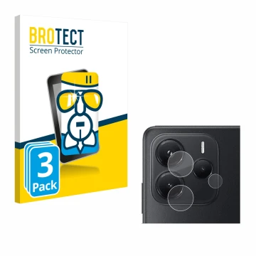 Parte frontale di una confezione del prodotto con il logo del marchio BROTECT. Accanto è raffigurato il dispositivo Xiaomi Red