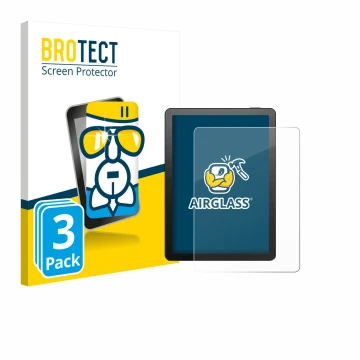 Parte frontale di una confezione del prodotto con il logo del marchio BROTECT. Accanto è raffigurato il dispositivo Bigme B6 C