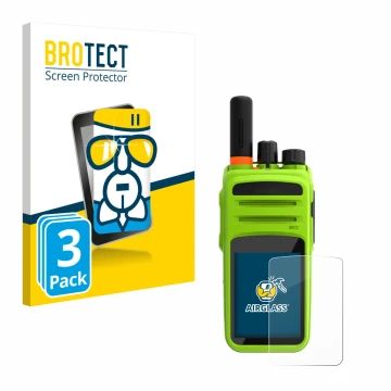 Parte frontale di una confezione del prodotto con il logo del marchio BROTECT. Accanto è raffigurato il dispositivo Talkpod N5