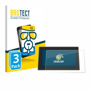 Parte frontale di una confezione del prodotto con il logo del marchio BROTECT. Accanto è raffigurato il dispositivo Jeep Compa