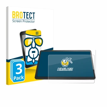 Parte frontale di una confezione del prodotto con il logo del marchio BROTECT. Accanto è raffigurato il dispositivo Elo TouchS