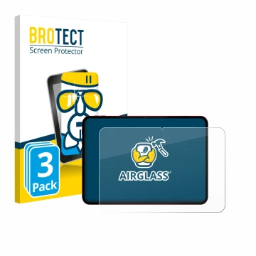 Parte frontale di una confezione del prodotto con il logo del marchio BROTECT. Accanto è raffigurato il dispositivo Teclast T6