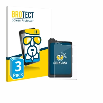 Parte frontale di una confezione del prodotto con il logo del marchio BROTECT. Accanto è raffigurato il dispositivo Xiaomi Qin