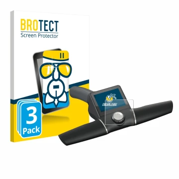 Parte frontale di una confezione del prodotto con il logo del marchio BROTECT. Accanto è raffigurato il dispositivo Motocaddy 