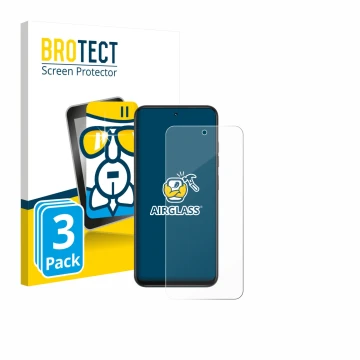 Parte frontale di una confezione del prodotto con il logo del marchio BROTECT. Accanto è raffigurato il dispositivo Infinix Sm