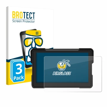 Parte frontale di una confezione del prodotto con il logo del marchio BROTECT. Accanto è raffigurato il dispositivo Airpuxem M