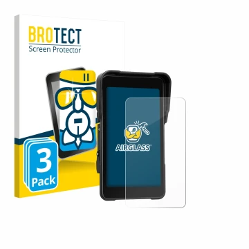 Parte frontale di una confezione del prodotto con il logo del marchio BROTECT. Accanto è raffigurato il dispositivo CAMECHO Mo