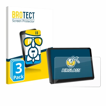 Parte frontale di una confezione del prodotto con il logo del marchio BROTECT. Accanto è raffigurato il dispositivo Carpuride 