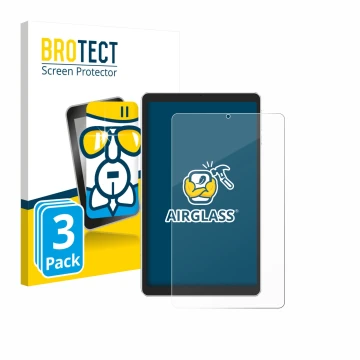 Parte frontale di una confezione del prodotto con il logo del marchio BROTECT. Accanto è raffigurato il dispositivo Ulefone Ta