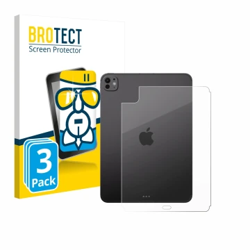 Parte frontale di una confezione del prodotto con il logo del marchio BROTECT. Accanto è raffigurato il dispositivo Apple iPad
