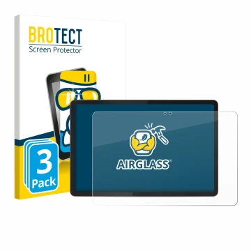 Parte frontale di una confezione del prodotto con il logo del marchio BROTECT. Accanto è raffigurato il dispositivo Lenovo Ide