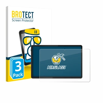 Parte frontale di una confezione del prodotto con il logo del marchio BROTECT. Accanto è raffigurato il dispositivo Lenovo Ide