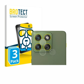 Parte frontale di una confezione del prodotto con il logo del marchio BROTECT. Accanto è raffigurato il dispositivo Motorola E