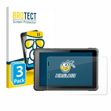 Parte frontale di una confezione del prodotto con il logo del marchio BROTECT. Accanto è raffigurato il dispositivo Geshem MTK
