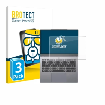 Parte frontale di una confezione del prodotto con il logo del marchio BROTECT. Accanto è raffigurato il dispositivo Tuxedo Inf