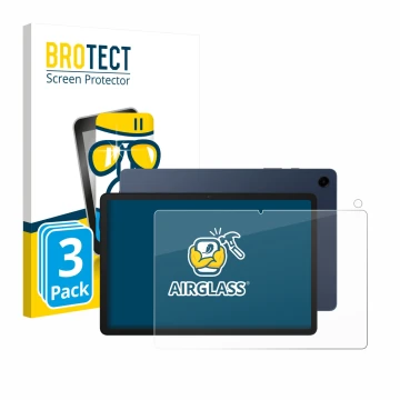 Parte frontale di una confezione del prodotto con il logo del marchio BROTECT. Accanto è raffigurato il dispositivo Samsung Ga