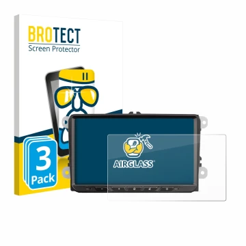 Parte frontale di una confezione del prodotto con il logo del marchio BROTECT. Accanto è raffigurato il dispositivo Zenec Z-E2