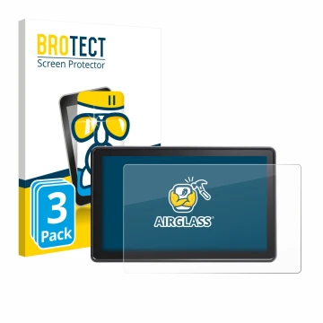 Parte frontale di una confezione del prodotto con il logo del marchio BROTECT. Accanto è raffigurato il dispositivo Osee G7 Pr