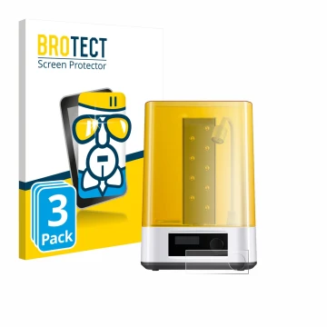 Parte frontale di una confezione del prodotto con il logo del marchio BROTECT. Accanto è raffigurato il dispositivo Anycubic W