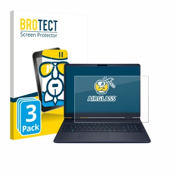 Parte frontale di una confezione del prodotto con il logo del marchio BROTECT. Accanto è raffigurato il dispositivo Dell Alien