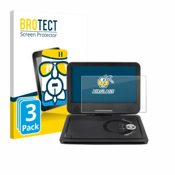 Parte frontale di una confezione del prodotto con il logo del marchio BROTECT. Accanto è raffigurato il dispositivo Soundmaste