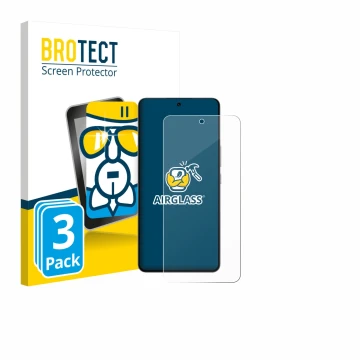 Parte frontale di una confezione del prodotto con il logo del marchio BROTECT. Accanto è raffigurato il dispositivo Oppo K13 T