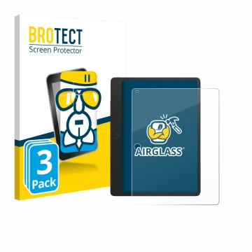 Parte frontale di una confezione del prodotto con il logo del marchio BROTECT. Accanto è raffigurato il dispositivo TCL Note A