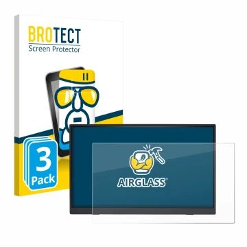 Parte frontale di una confezione del prodotto con il logo del marchio BROTECT. Accanto è raffigurato il dispositivo Acer PM191