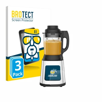 Parte frontale di una confezione del prodotto con il logo del marchio BROTECT. Accanto è raffigurato il dispositivo Moulinex L