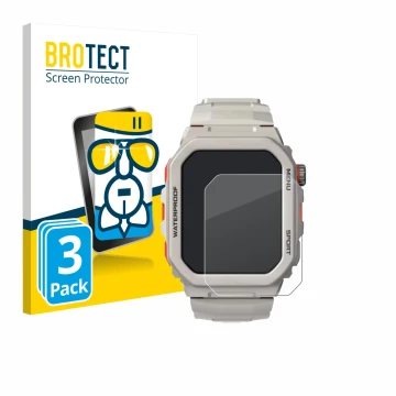 Parte frontale di una confezione del prodotto con il logo del marchio BROTECT. Accanto è raffigurato il dispositivo Rogbid Tan