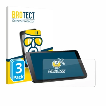 Parte frontale di una confezione del prodotto con il logo del marchio BROTECT. Accanto è raffigurato il dispositivo RiderNav R