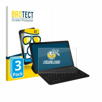 Parte frontale di una confezione del prodotto con il logo del marchio BROTECT. Accanto è raffigurato il dispositivo Laptok YXP