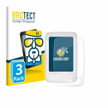 Parte frontale di una confezione del prodotto con il logo del marchio BROTECT. Accanto è raffigurato il dispositivo Giant Axac