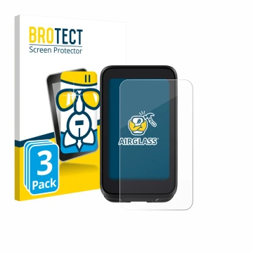 Parte frontale di una confezione del prodotto con il logo del marchio BROTECT. Accanto è raffigurato il dispositivo igpsport B