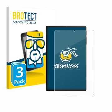 Parte frontale di una confezione del prodotto con il logo del marchio BROTECT. Accanto è raffigurato il dispositivo Xiaomi Bla