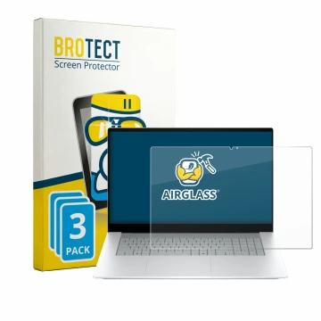 Parte frontale di una confezione del prodotto con il logo del marchio BROTECT. Accanto è raffigurato il dispositivo HP OmniBoo
