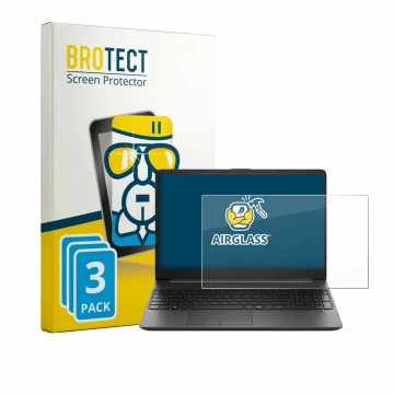 Parte frontale di una confezione del prodotto con il logo del marchio BROTECT. Accanto è raffigurato il dispositivo HP EliteBo