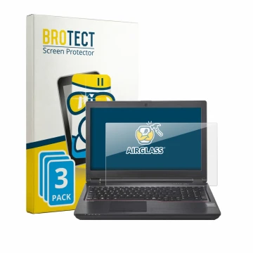 Parte frontale di una confezione del prodotto con il logo del marchio BROTECT. Accanto è raffigurato il dispositivo Fujitsu Ce