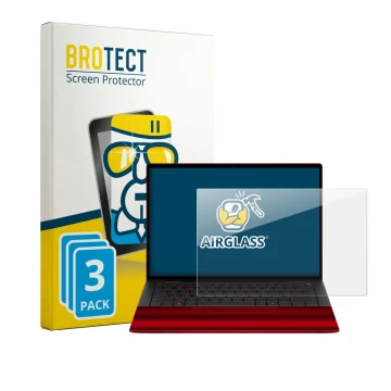 Parte frontale di una confezione del prodotto con il logo del marchio BROTECT. Accanto è raffigurato il dispositivo HP Scuderi
