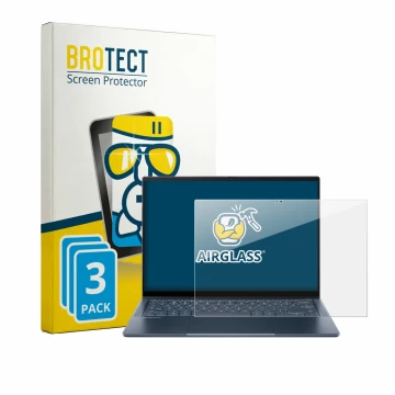Parte frontale di una confezione del prodotto con il logo del marchio BROTECT. Accanto è raffigurato il dispositivo Acer Googl